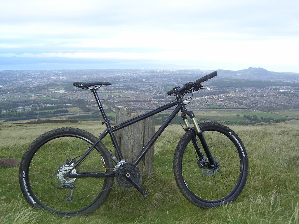 matt black mountain bike
